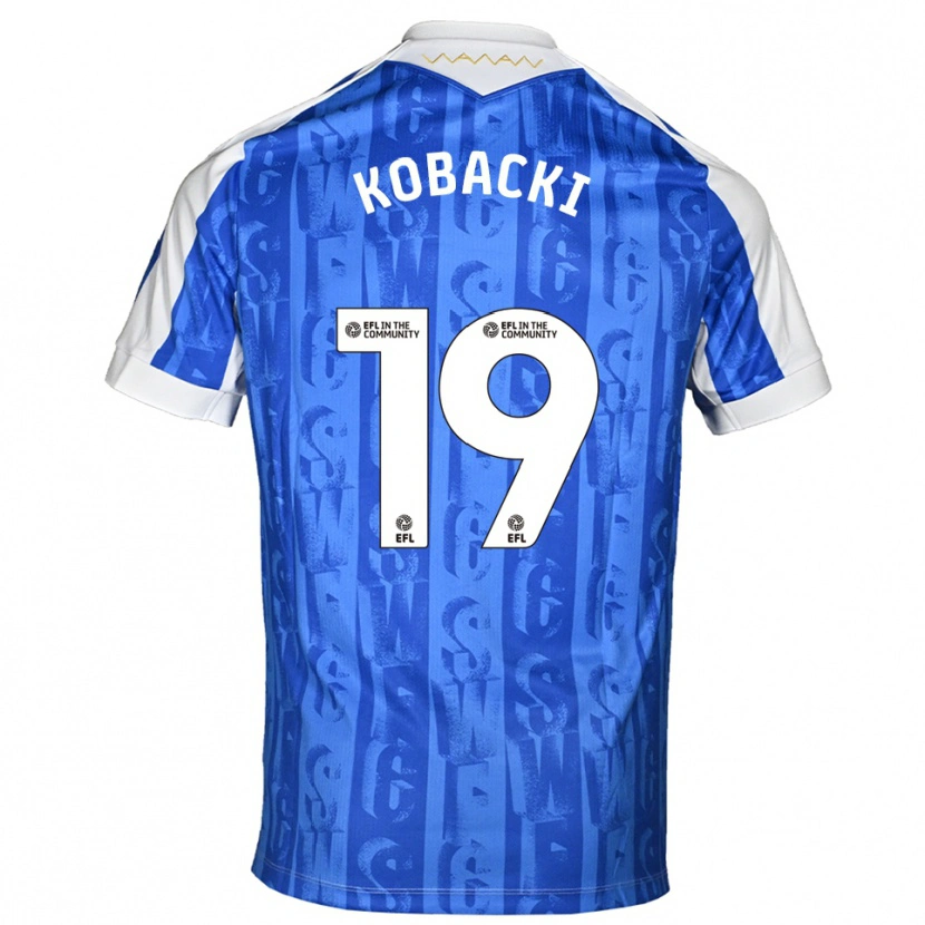 Danxen Herren Olaf Kobacki #19 Blau Weiß Heimtrikot Trikot 2025/26 T-Shirt Österreich