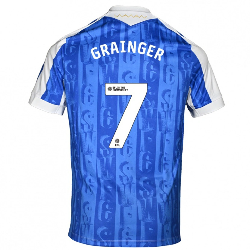 Danxen Herren William Grainger #7 Blau Weiß Heimtrikot Trikot 2025/26 T-Shirt Österreich