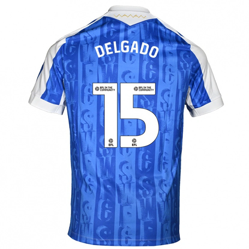 Danxen Herren Juan Delgado #15 Blau Weiß Heimtrikot Trikot 2025/26 T-Shirt Österreich