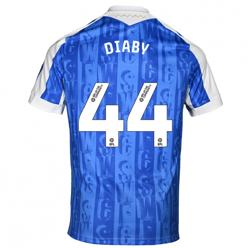 Danxen Herren Momo Diaby #44 Blau Weiß Heimtrikot Trikot 2025/26 T-Shirt Österreich