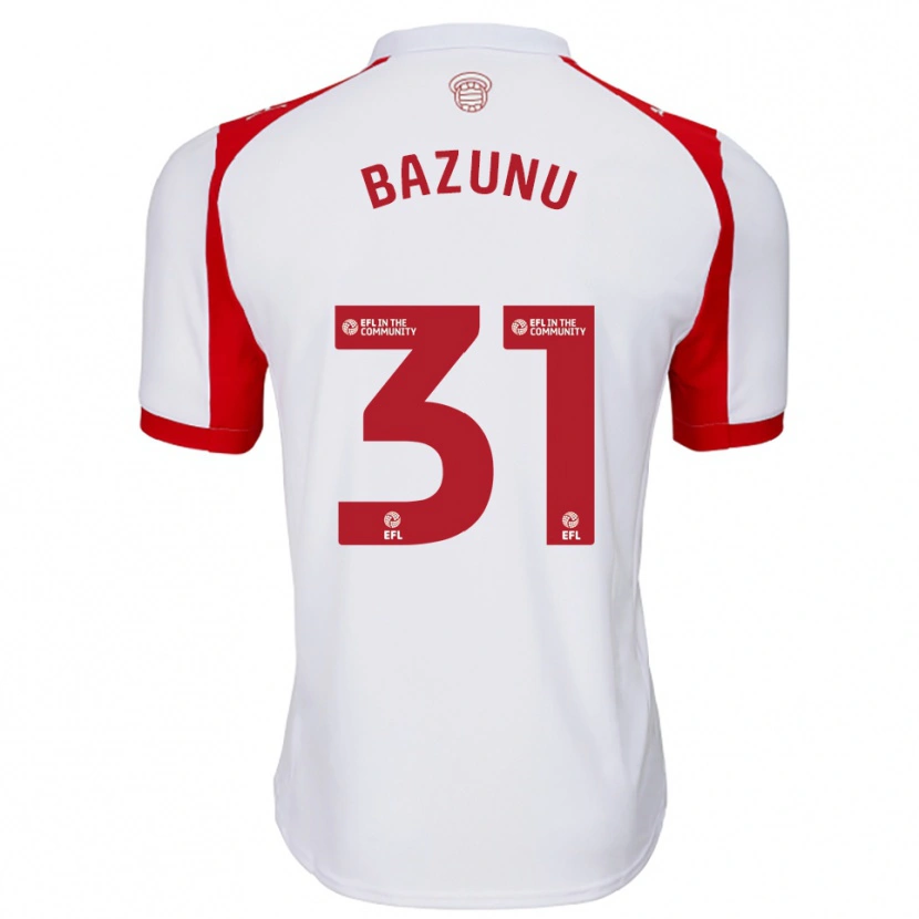 Danxen Herren Gavin Bazunu #31 Weiß Rot Heimtrikot Trikot 2025/26 T-Shirt Österreich