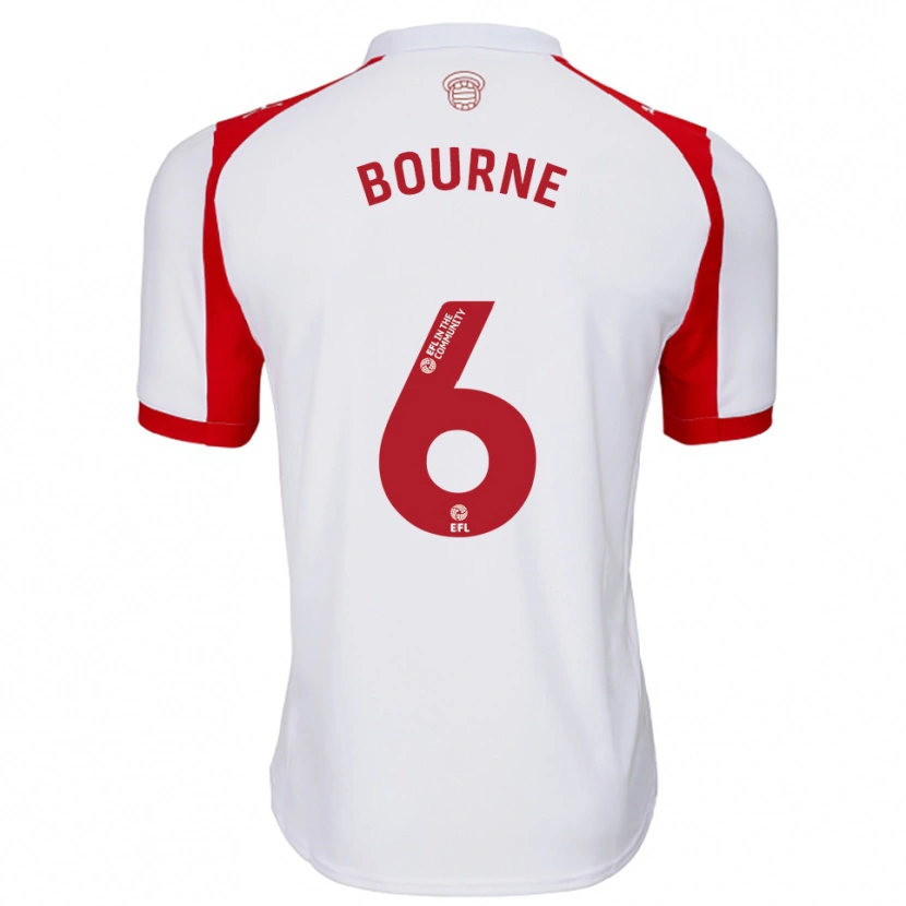 Danxen Herren Tara Bourne #6 Weiß Rot Heimtrikot Trikot 2025/26 T-Shirt Österreich