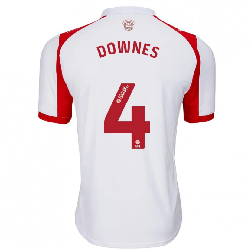 Danxen Herren Flynn Downes #4 Weiß Rot Heimtrikot Trikot 2025/26 T-Shirt Österreich