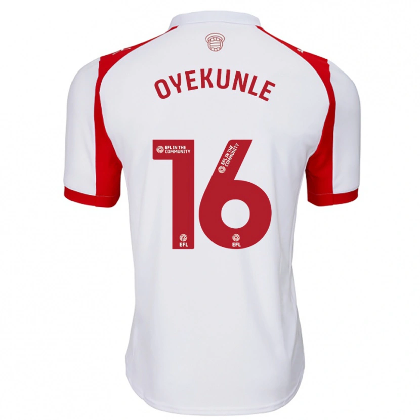 Danxen Herren Nicholas Oyekunle #16 Weiß Rot Heimtrikot Trikot 2025/26 T-Shirt Österreich