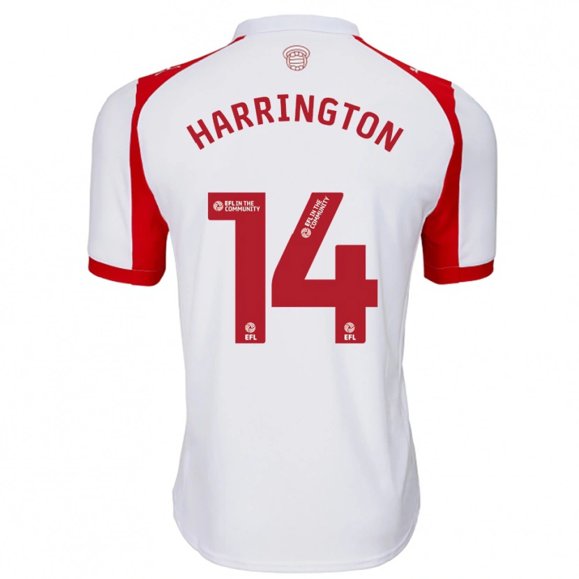 Danxen Herren Harry Harrington #14 Weiß Rot Heimtrikot Trikot 2025/26 T-Shirt Österreich