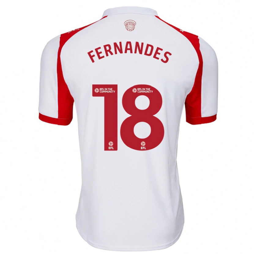 Danxen Herren Mateus Fernandes #18 Weiß Rot Heimtrikot Trikot 2025/26 T-Shirt Österreich