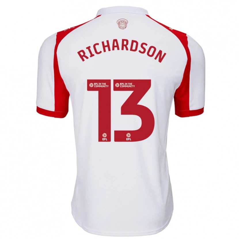 Danxen Herren Cale Richardson #13 Weiß Rot Heimtrikot Trikot 2025/26 T-Shirt Österreich