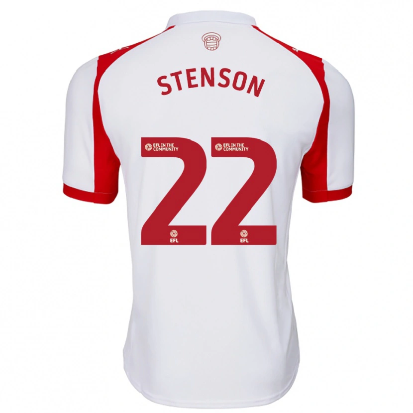 Danxen Herren Fran Stenson #22 Weiß Rot Heimtrikot Trikot 2025/26 T-Shirt Österreich