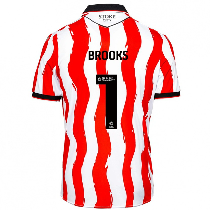 Danxen Herren Alfie Brooks #1 Weiß Rot Heimtrikot Trikot 2025/26 T-Shirt Österreich