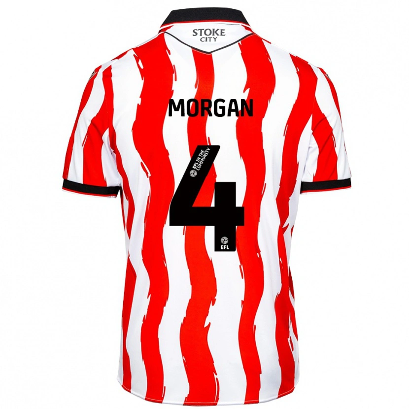 Danxen Herren Luke Badley-Morgan #4 Weiß Rot Heimtrikot Trikot 2025/26 T-Shirt Österreich