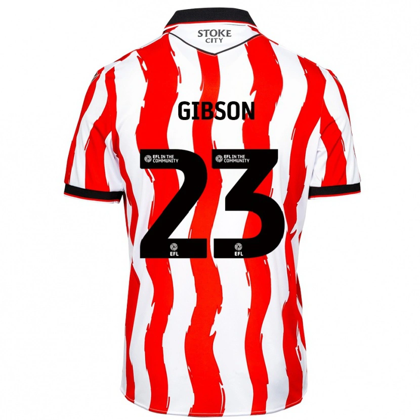 Danxen Herren Ben Gibson #23 Weiß Rot Heimtrikot Trikot 2025/26 T-Shirt Österreich