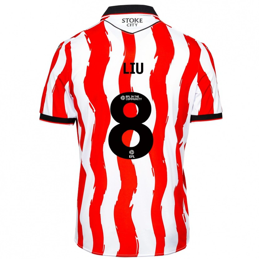 Danxen Herren Ryan Liu #8 Weiß Rot Heimtrikot Trikot 2025/26 T-Shirt Österreich