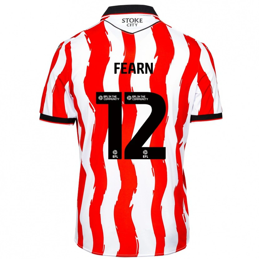 Danxen Herren Elliot Fearn #12 Weiß Rot Heimtrikot Trikot 2025/26 T-Shirt Österreich