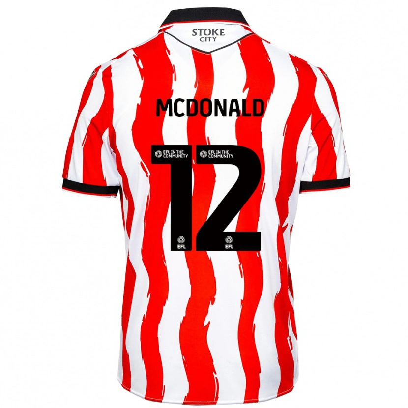 Danxen Herren Kayleigh Mcdonald #12 Weiß Rot Heimtrikot Trikot 2025/26 T-Shirt Österreich