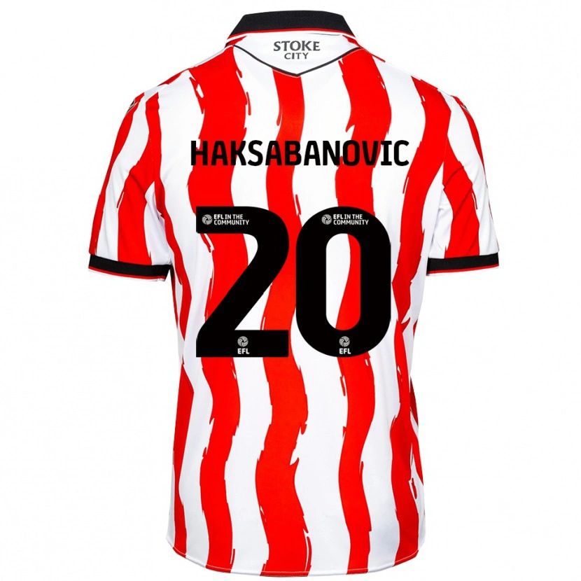 Danxen Herren Sead Hakšabanović #20 Weiß Rot Heimtrikot Trikot 2025/26 T-Shirt Österreich