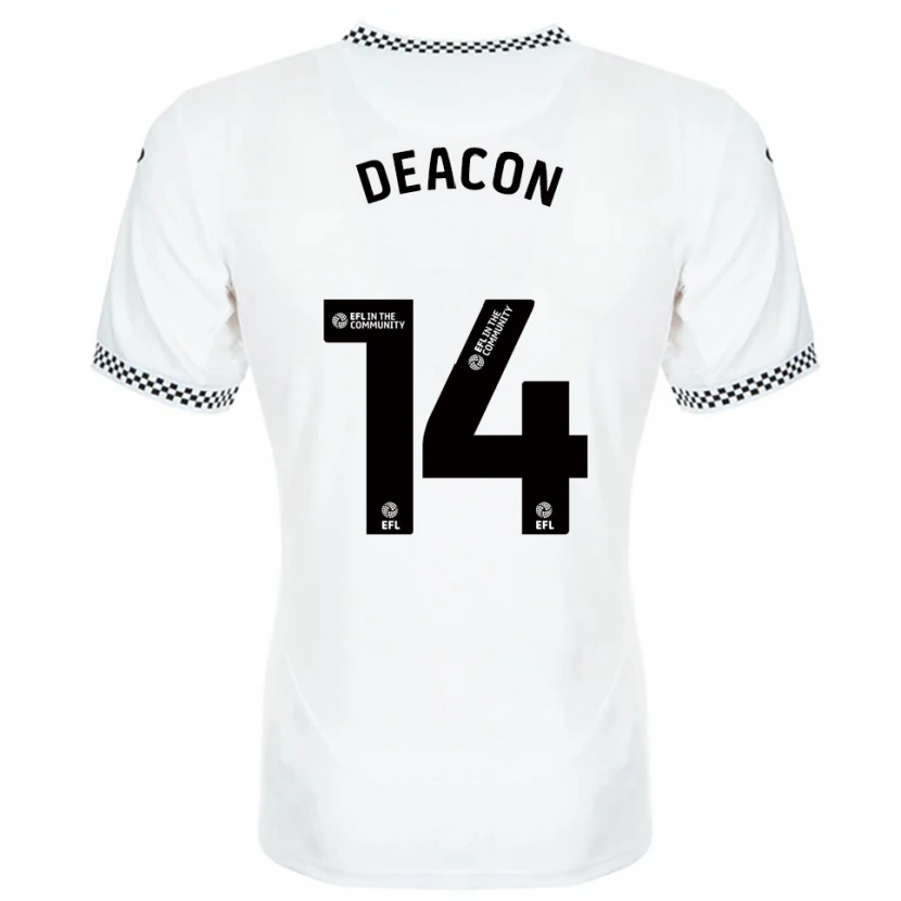 Danxen Herren Callum Deacon #14 Weiß Orange Heimtrikot Trikot 2025/26 T-Shirt Österreich