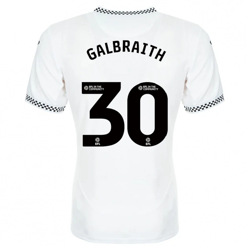 Danxen Herren Ethan Galbraith #30 Weiß Orange Heimtrikot Trikot 2025/26 T-Shirt Österreich