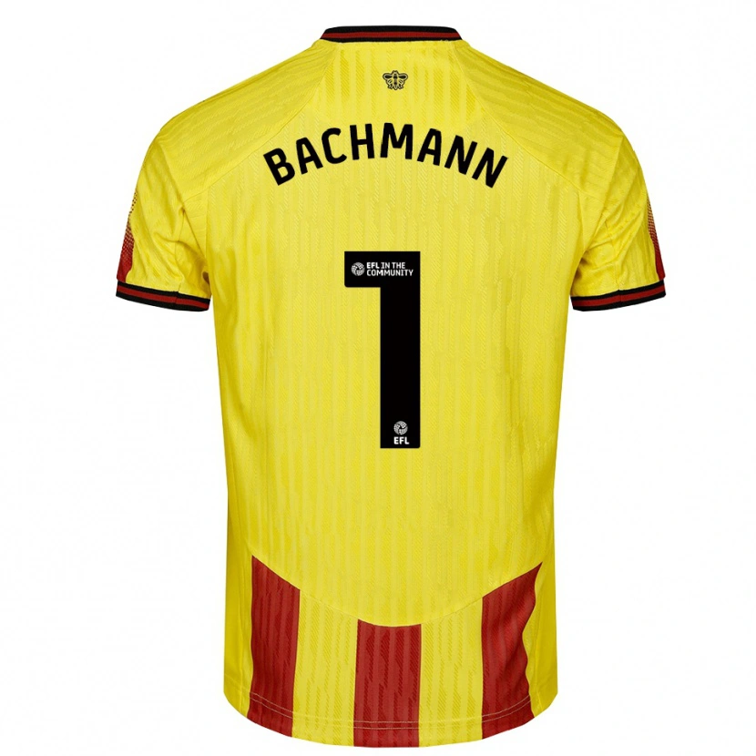 Danxen Herren Daniel Bachmann #1 Gelb Rot Heimtrikot Trikot 2025/26 T-Shirt Österreich