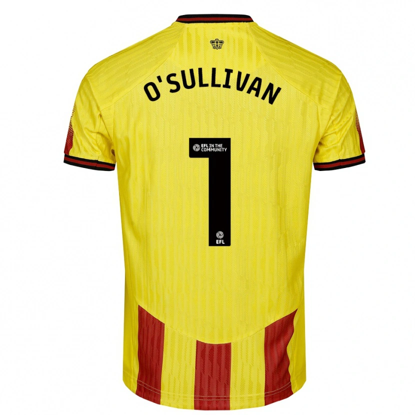 Danxen Herren Maria O'sullivan #1 Gelb Rot Heimtrikot Trikot 2025/26 T-Shirt Österreich