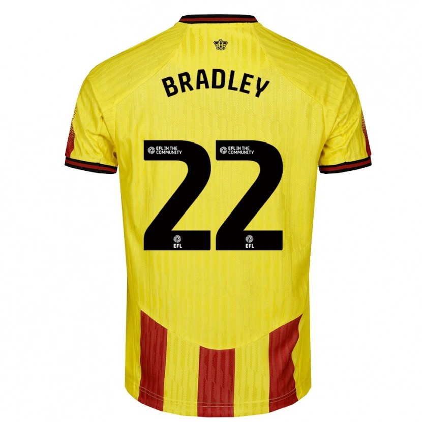 Danxen Herren Jade Bradley #22 Gelb Rot Heimtrikot Trikot 2025/26 T-Shirt Österreich