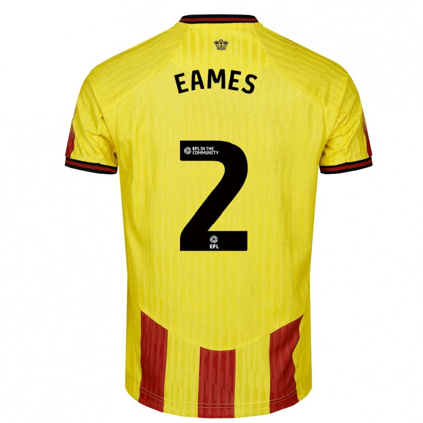 Danxen Herren Albert Eames #2 Gelb Rot Heimtrikot Trikot 2025/26 T-Shirt Österreich