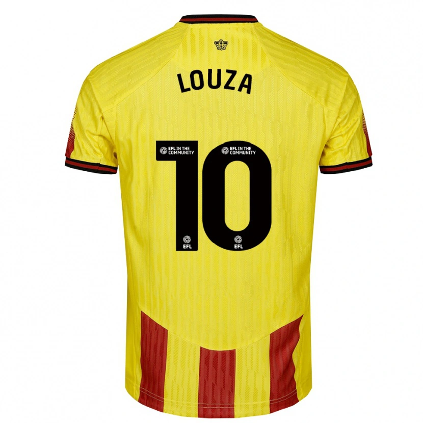 Danxen Herren Imrân Louza #10 Gelb Rot Heimtrikot Trikot 2025/26 T-Shirt Österreich