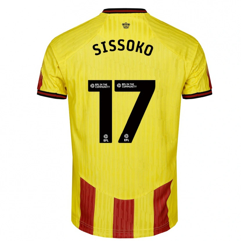 Danxen Herren Moussa Sissoko #17 Gelb Rot Heimtrikot Trikot 2025/26 T-Shirt Österreich