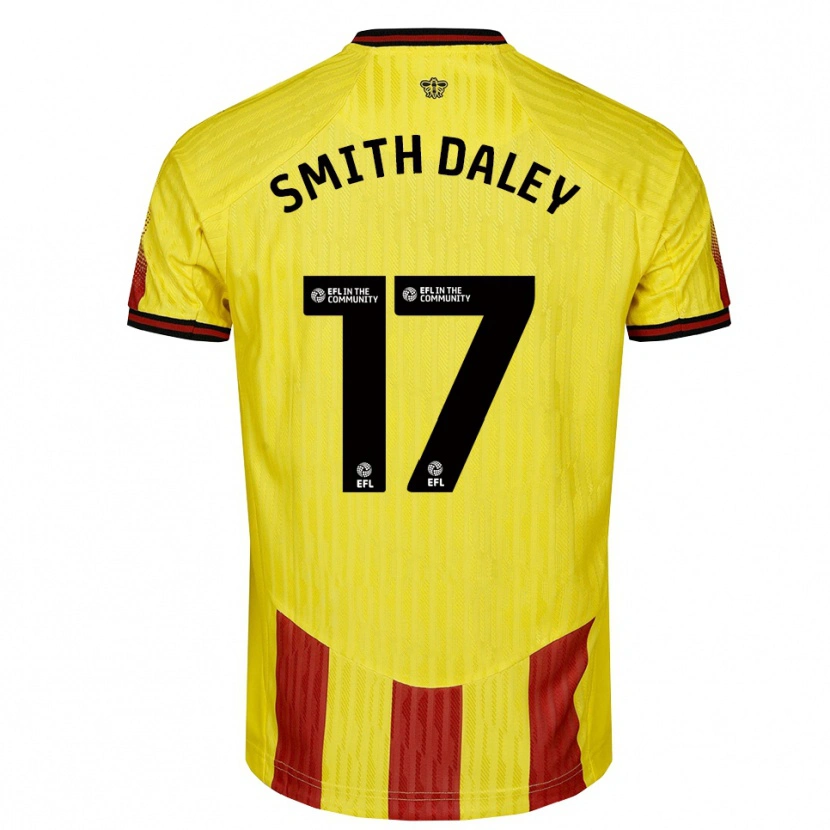 Danxen Herren Kymani Smith Daley #17 Gelb Rot Heimtrikot Trikot 2025/26 T-Shirt Österreich