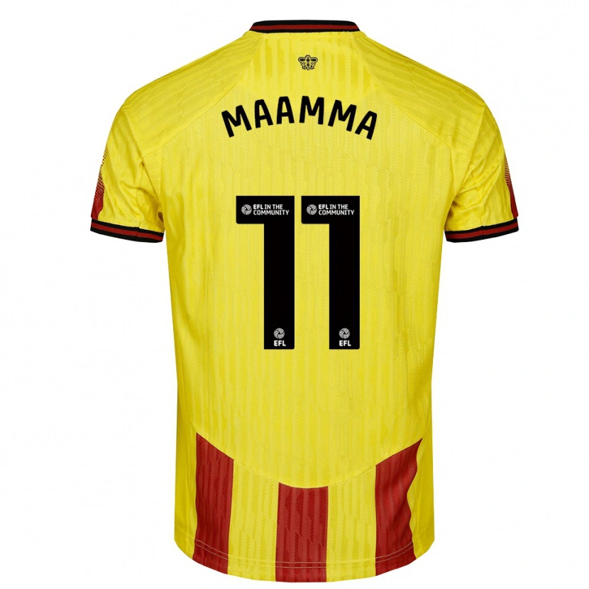 Danxen Herren Othmane Maamma #11 Gelb Rot Heimtrikot Trikot 2025/26 T-Shirt Österreich