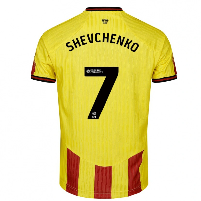 Danxen Herren Kristian Shevchenko #7 Gelb Rot Heimtrikot Trikot 2025/26 T-Shirt Österreich