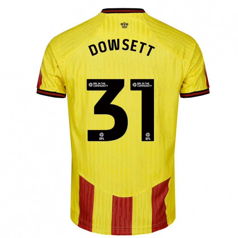 Danxen Herren Rebekah Dowsett #31 Gelb Rot Heimtrikot Trikot 2025/26 T-Shirt Österreich