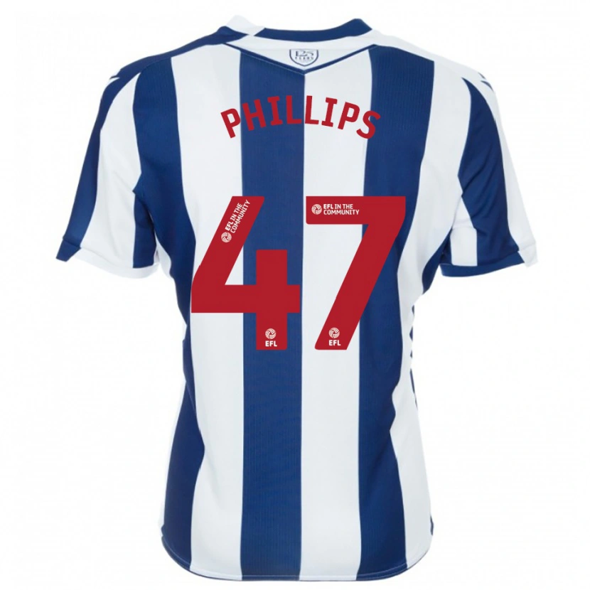 Danxen Herren Nat Phillips #47 Marine Weiß Heimtrikot Trikot 2025/26 T-Shirt Österreich