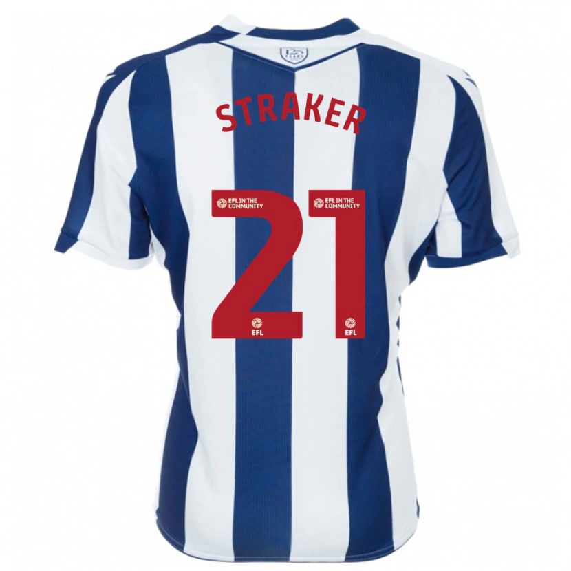 Danxen Herren Jannelle Straker #21 Marine Weiß Heimtrikot Trikot 2025/26 T-Shirt Österreich