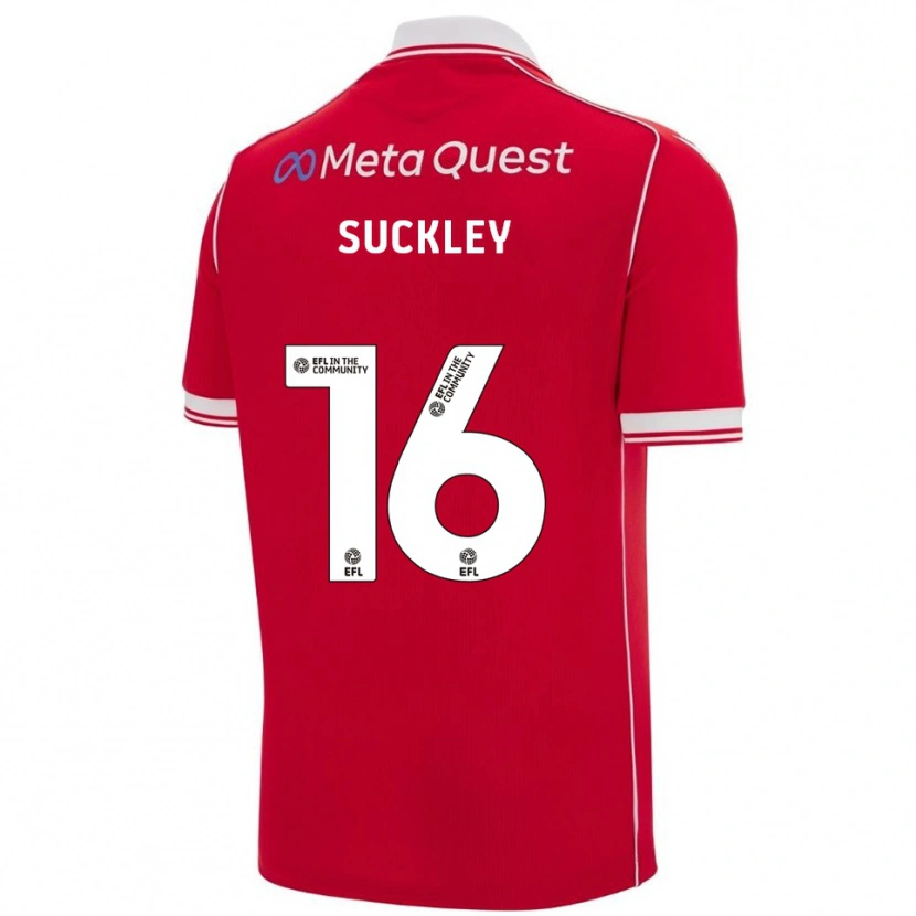 Danxen Herren Ava Suckley #16 Rot Weiß Heimtrikot Trikot 2025/26 T-Shirt Österreich