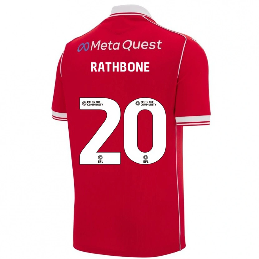 Danxen Herren Ollie Rathbone #20 Rot Weiß Heimtrikot Trikot 2025/26 T-Shirt Österreich