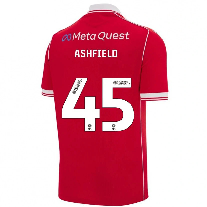 Danxen Herren Harry Ashfield #45 Rot Weiß Heimtrikot Trikot 2025/26 T-Shirt Österreich
