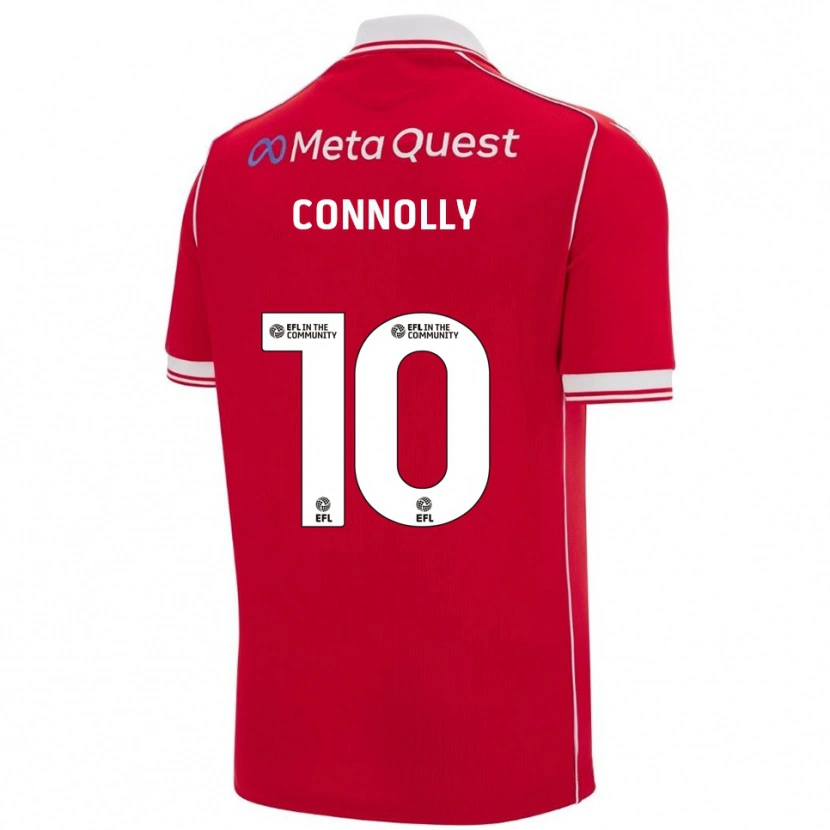Danxen Herren Anthony Connolly #10 Rot Weiß Heimtrikot Trikot 2025/26 T-Shirt Österreich