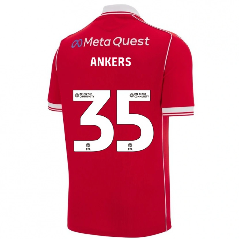 Danxen Herren Chloe Ankers #35 Rot Weiß Heimtrikot Trikot 2025/26 T-Shirt Österreich