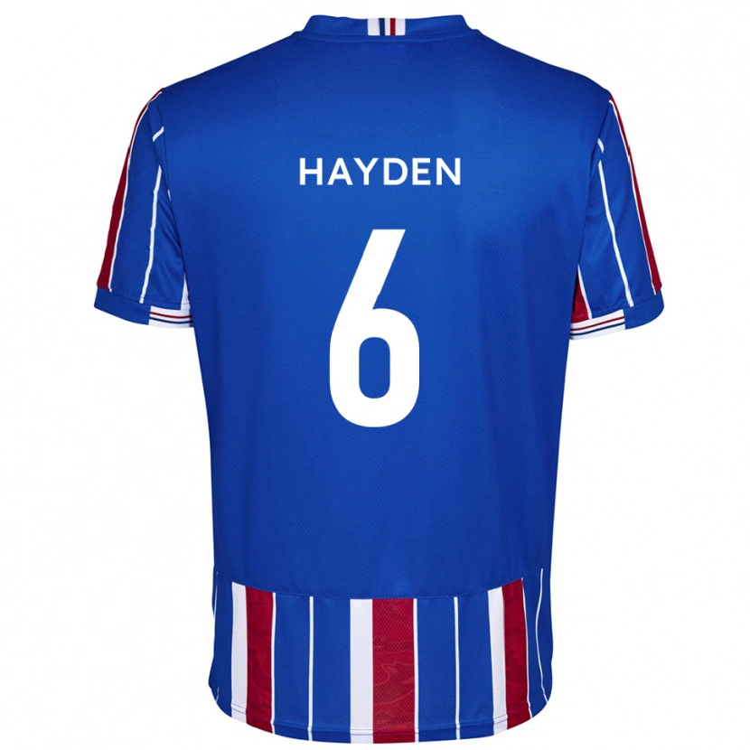 Danxen Herren Aaron Hayden #6 Blau Rot Weiß Heimtrikot Trikot 2025/26 T-Shirt Österreich