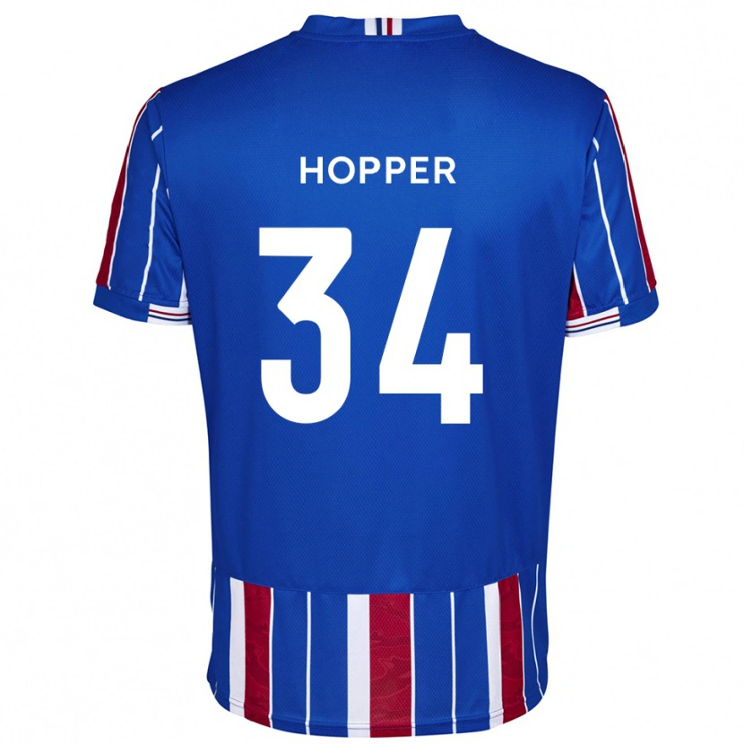 Danxen Herren Dan Hopper #34 Blau Rot Weiß Heimtrikot Trikot 2025/26 T-Shirt Österreich