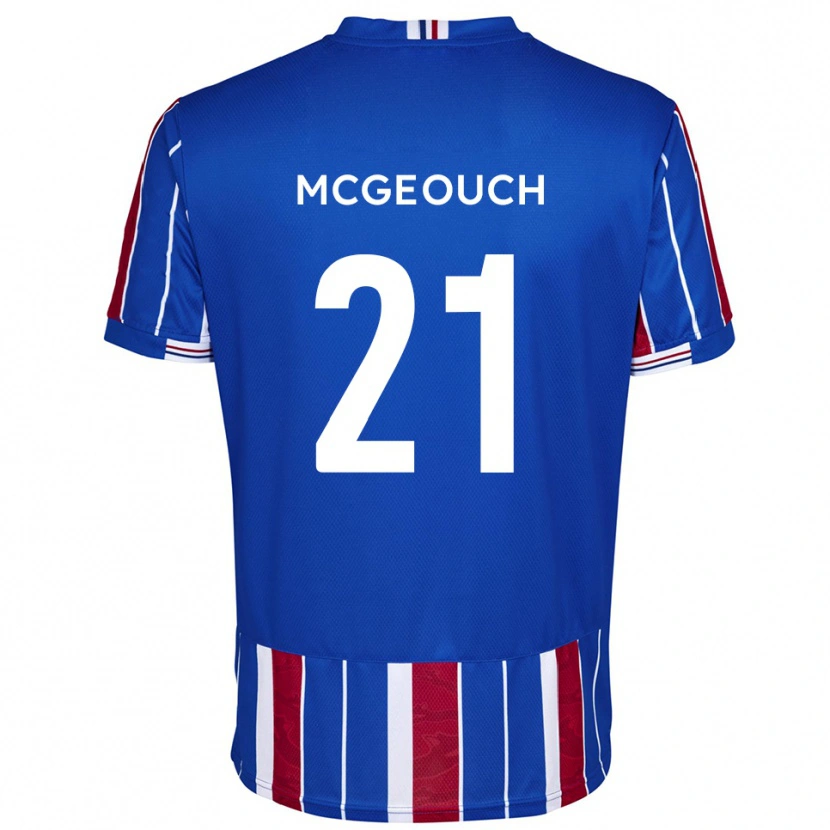 Danxen Herren Dylan Mcgeouch #21 Blau Rot Weiß Heimtrikot Trikot 2025/26 T-Shirt Österreich