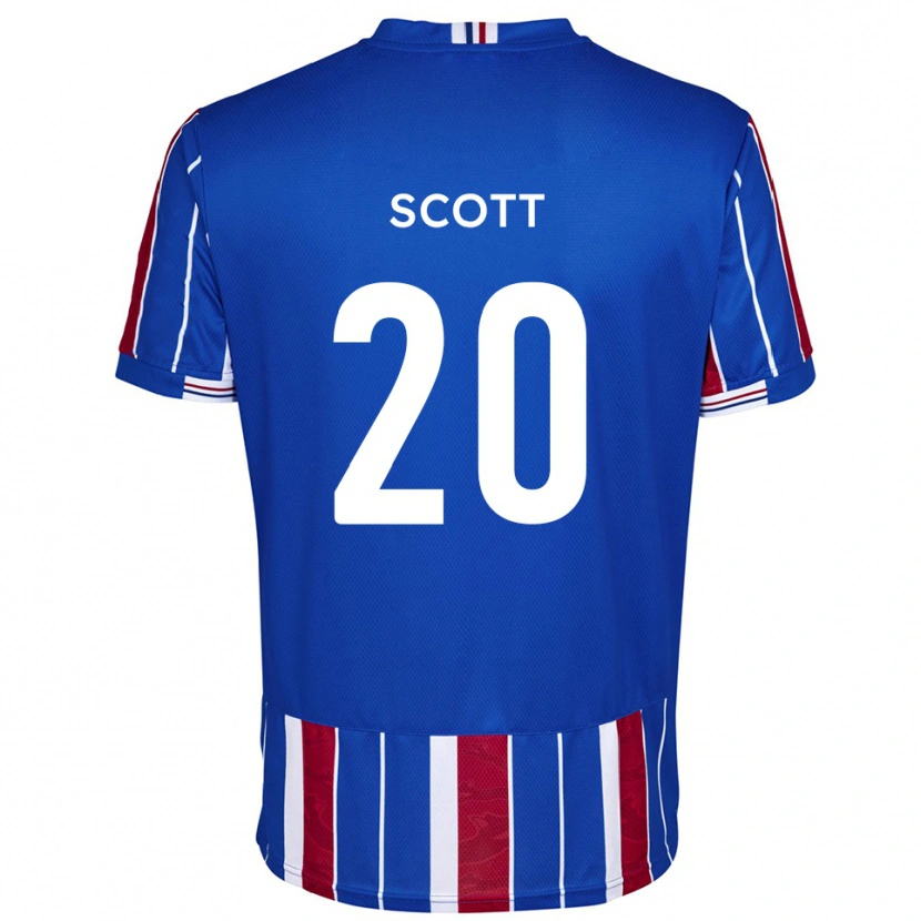 Danxen Herren Cedwyn Scott #20 Blau Rot Weiß Heimtrikot Trikot 2025/26 T-Shirt Österreich