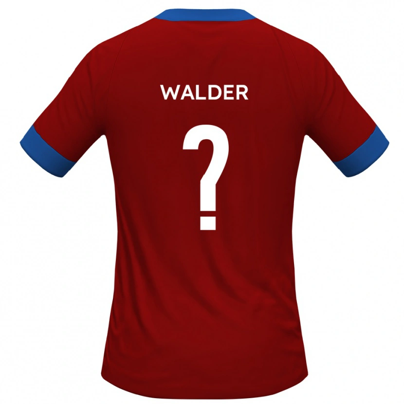 Danxen Herren Alex Walder #0 Rot Blau Heimtrikot Trikot 2025/26 T-Shirt Österreich