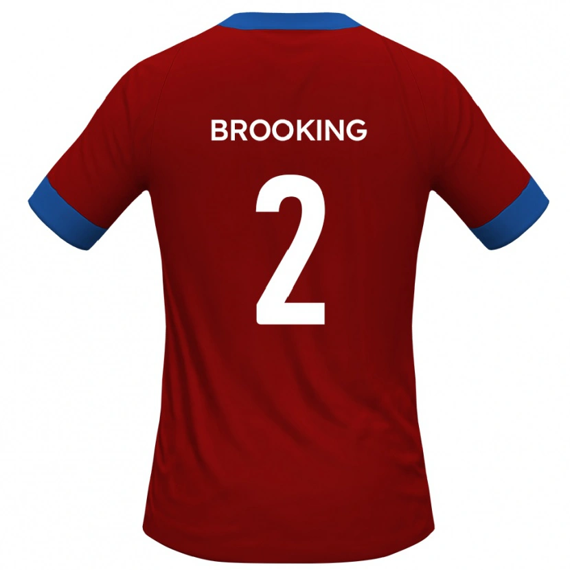 Danxen Herren Josh Brooking #2 Rot Blau Heimtrikot Trikot 2025/26 T-Shirt Österreich