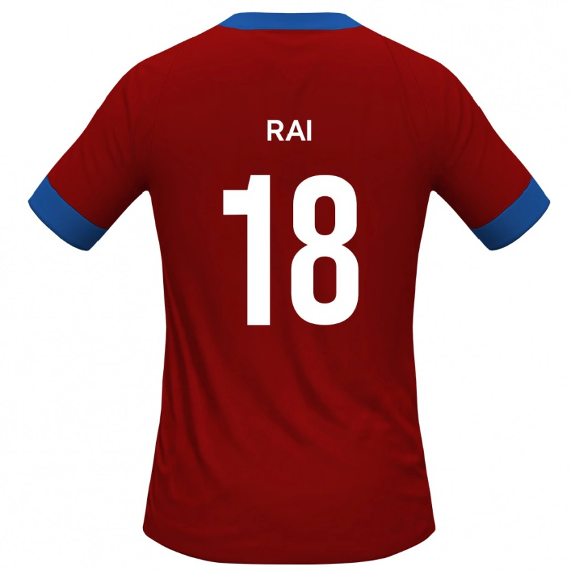 Danxen Herren Kiban Rai #18 Rot Blau Heimtrikot Trikot 2025/26 T-Shirt Österreich