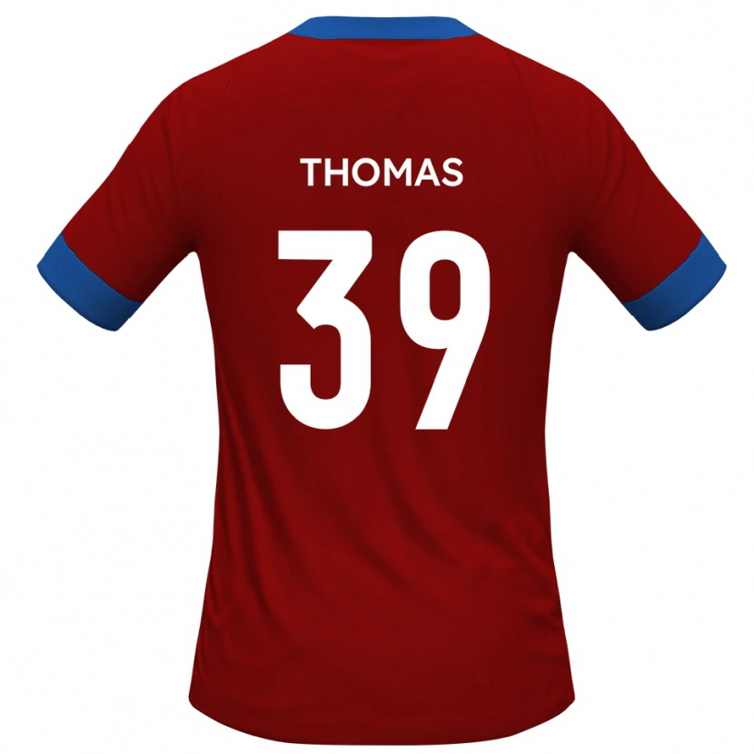 Danxen Herren Kwame Thomas #39 Rot Blau Heimtrikot Trikot 2025/26 T-Shirt Österreich