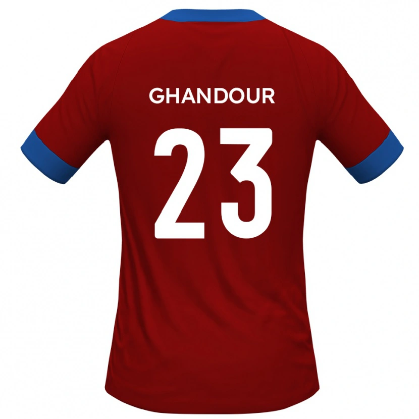 Danxen Herren Hady Ghandour #23 Rot Blau Heimtrikot Trikot 2025/26 T-Shirt Österreich