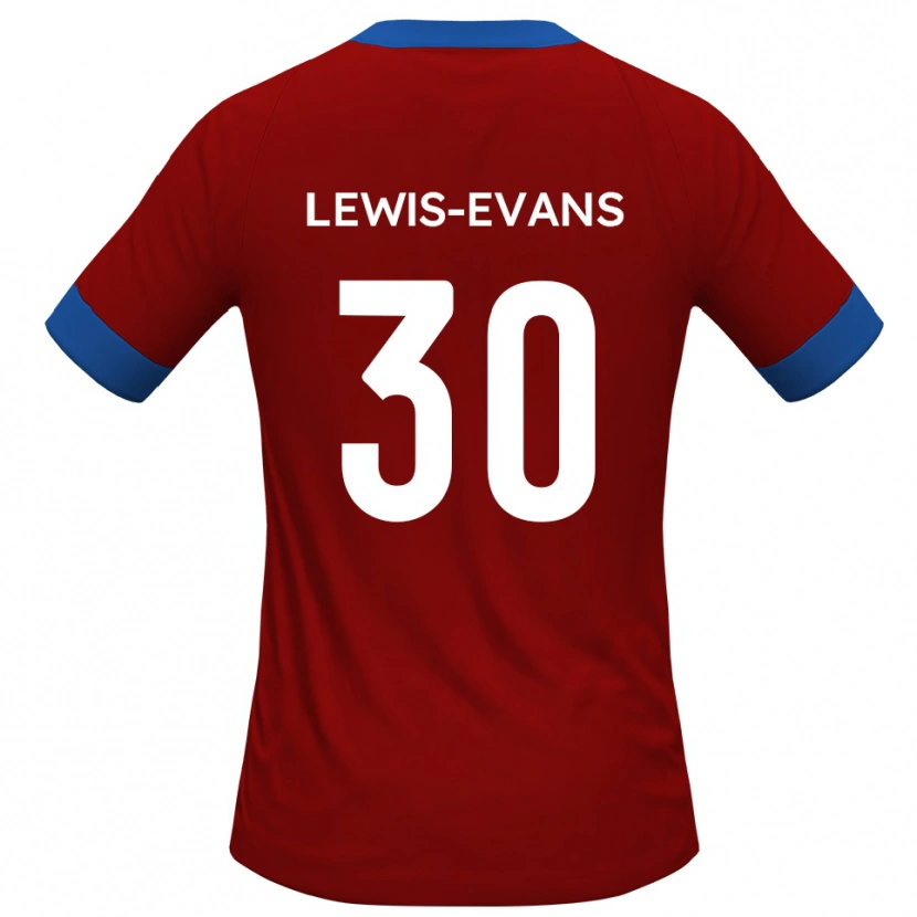 Danxen Herren Joe Lewis-Evans #30 Rot Blau Heimtrikot Trikot 2025/26 T-Shirt Österreich