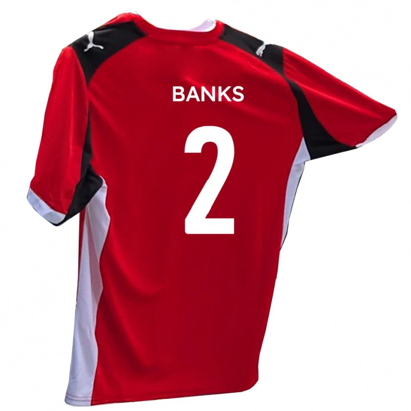 Danxen Herren Lewis Banks #2 Rot Weiß Heimtrikot Trikot 2025/26 T-Shirt Österreich
