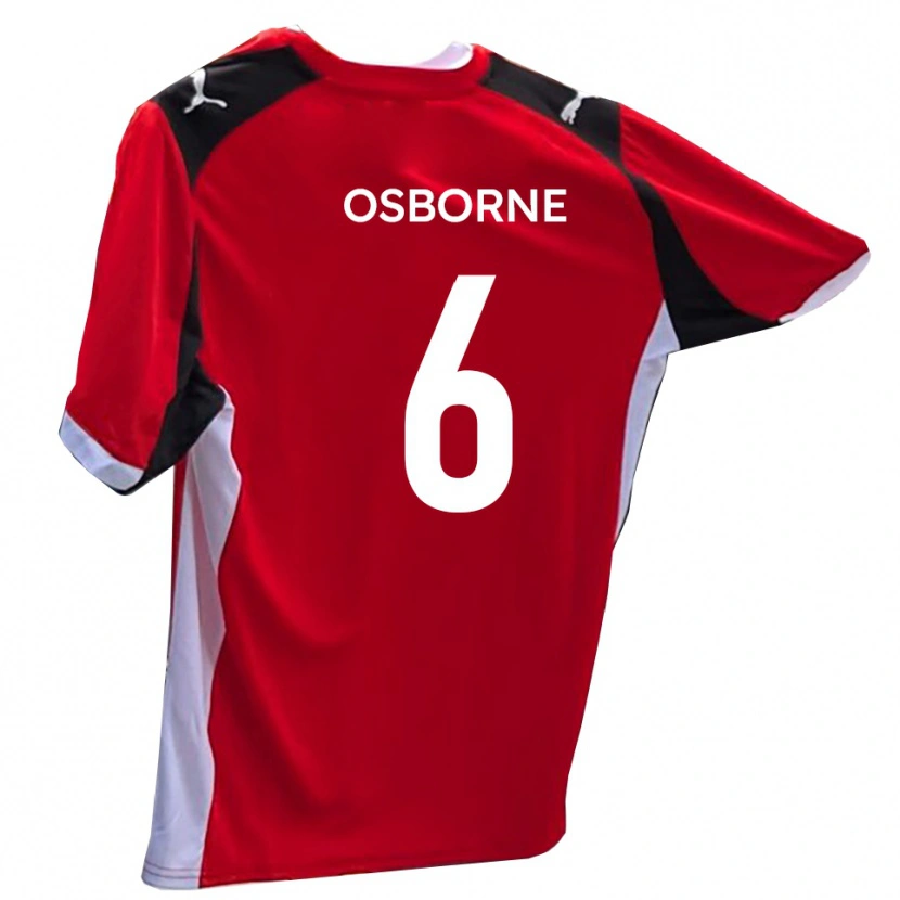 Danxen Herren Elliot Osborne #6 Rot Weiß Heimtrikot Trikot 2025/26 T-Shirt Österreich